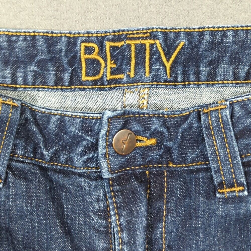 Kimes Ranch Jeans Women's 12x36 Fits 34x31 Blue Betty Mid Rise Boot Hemmed